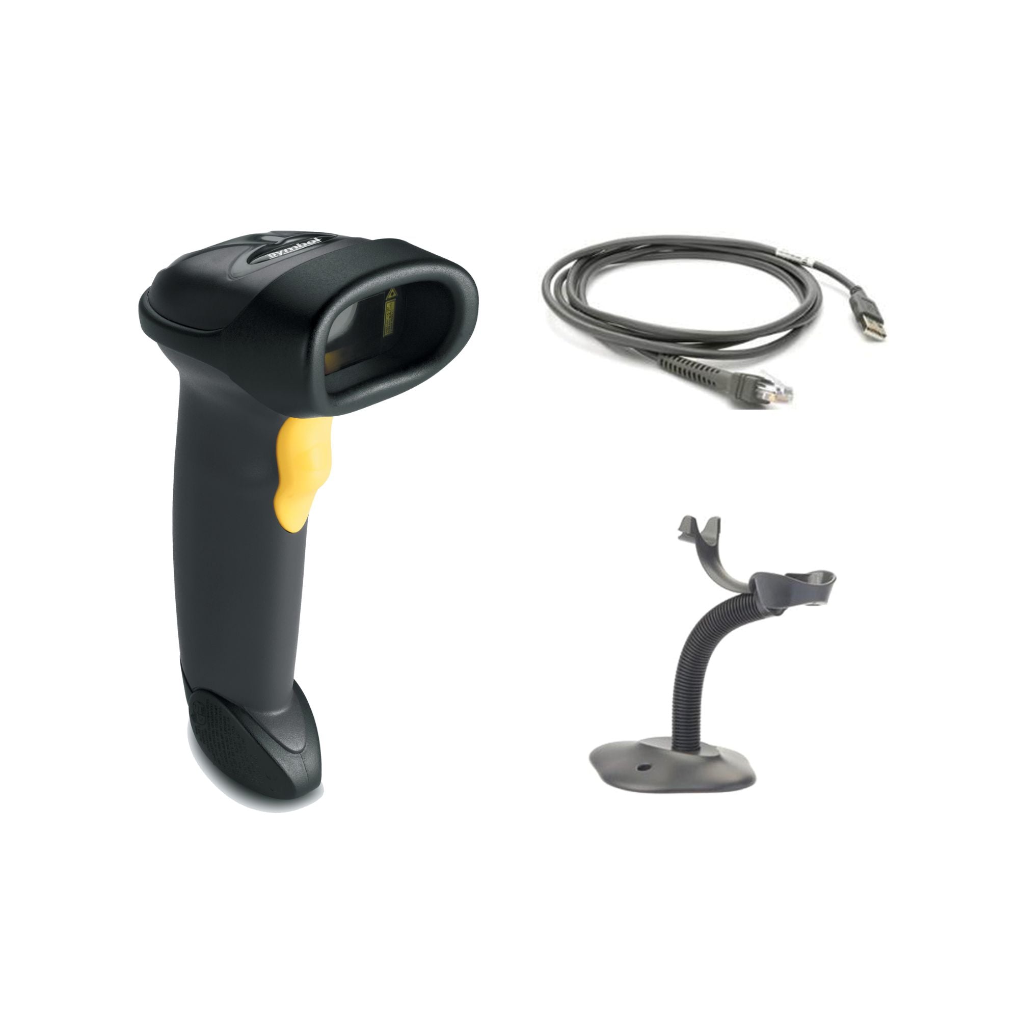 ZEBRA SCANNER KIT LS2208 USB STAND BLK - insignia